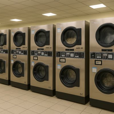 Harga yang bagus Komersial Grade Hard Mount Washer Extractor dengan 38RPM/MIN Spin Speed dan Low Noise Level of 60dB on line