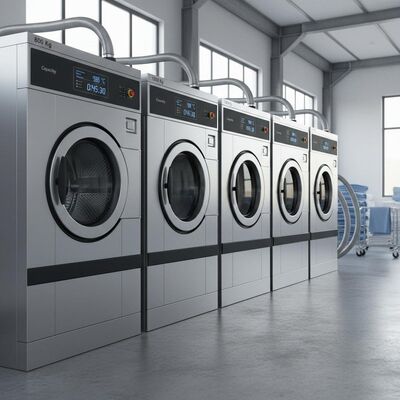 Καλή τιμή. Μηχανή εκχύλισης πλυντηρίων τύμπνων από ανοξείδωτο χάλυβα με βάρος 800-1500 kg και επίπεδο θορύβου 60dB για εμπορικό πλυντήριο σε απευθείας σύνδεση